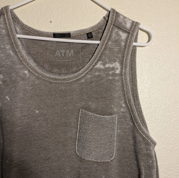 ATM Anthony Thomas Melillo Gray Boxy Sleeveless Tank Top Size Large - Picture 4 of 6